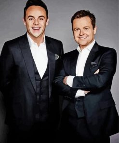 The English Duo Ant And Dec paint by number