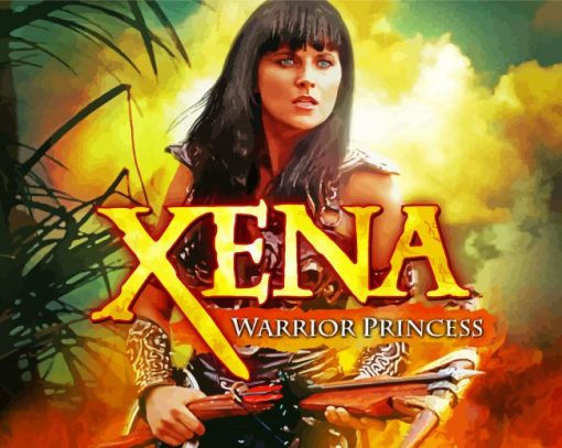 Xena Movie Poster paint by number