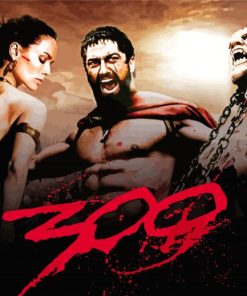 300 Movie Poster paint by number