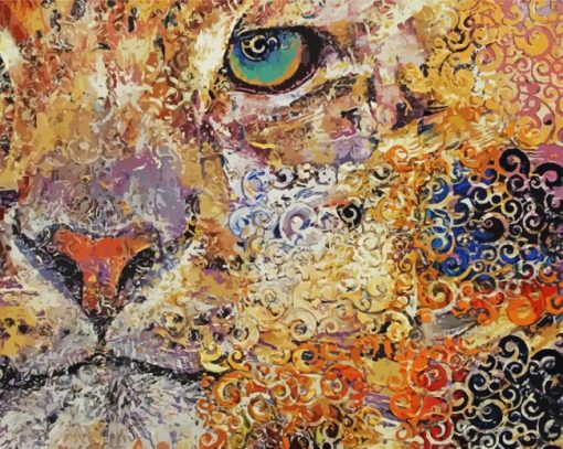 Abstract Leopard Art paint by number