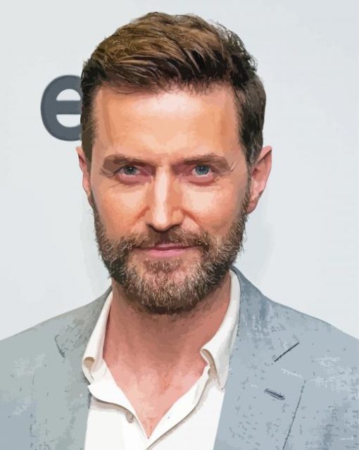 Actor Richard Armitage paint by number