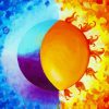 Aesthetic Abstract Sun And Moon Art paint by number