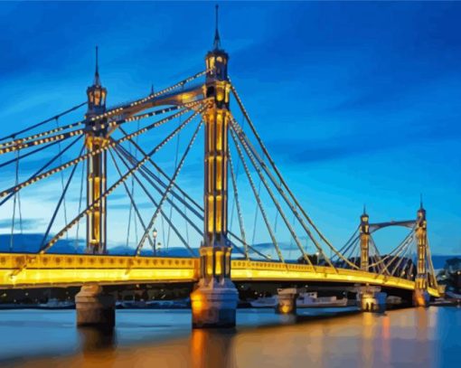 Albert Bridge paint by number