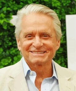 American Actor Michael Douglas paint by number