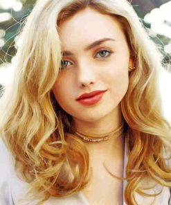 American Actress Peyton List paint by number