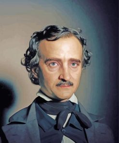 American Writer Edgar Allen Poe paint by number