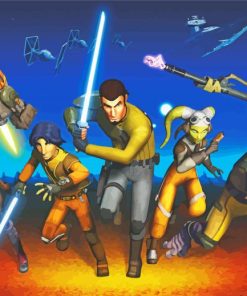 Animated Serie Star Wars Rebels Paint by number