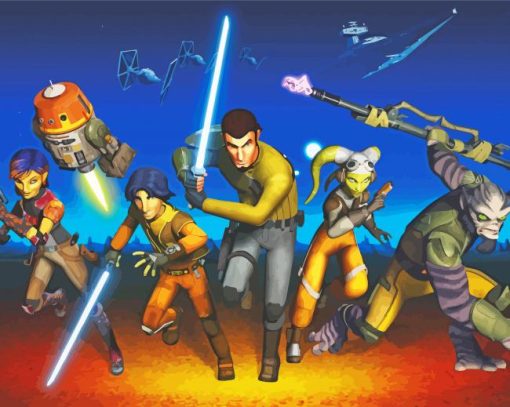 Animated Serie Star Wars Rebels Paint by number