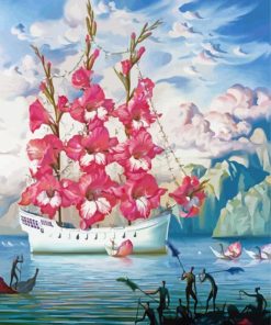 Arrival Of The Flower Ship Vladimir kush paint by number