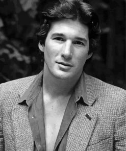 Black And White Richard Gere paint by number