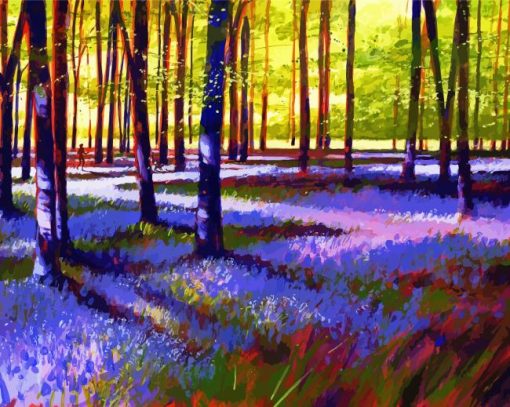 Bluebell Wood paint by number