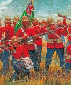 British Infantry Zulu War paint by number