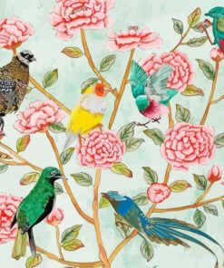 Chinoiserie Birds paint by number