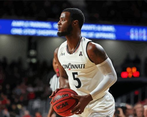 Cincinnati Bearcats Basketballer paint by number