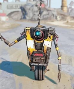 Claptrap From Borderlands paint by number