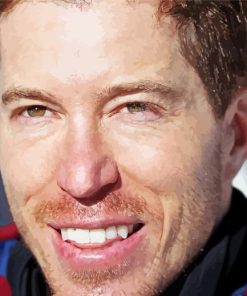 Close Up Shaun White paint by number