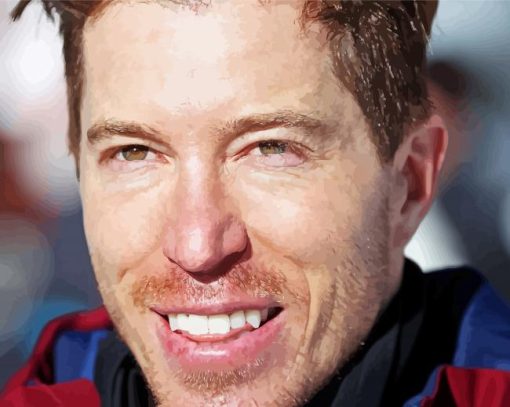 Close Up Shaun White paint by number