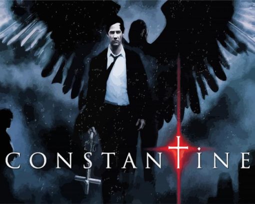 Constantine Horror Movie paint by number