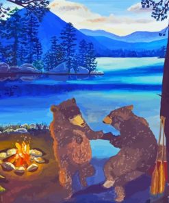 Dancing Bears paint by number