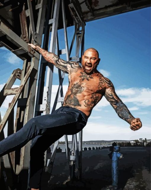 Dave Bautista paint by number