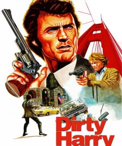 Dirty Harry Movie Poster paint by number