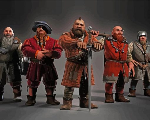 Dwarves Paint by number