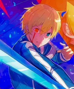 Eugeo Sword Art Online Character paint by number