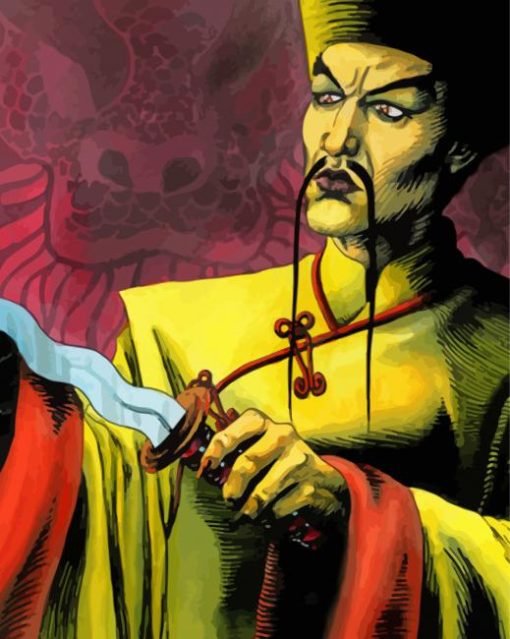 Fu Manchu Art paint by number