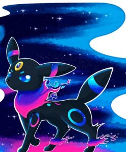 Galaxy Umbreon Paint by number