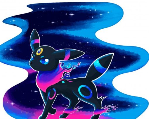 Galaxy Umbreon Paint by number