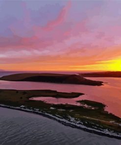 Galway Bay Ireland Sunset paint by number