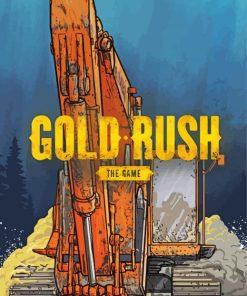 Gold Rush Game Poster paint by number