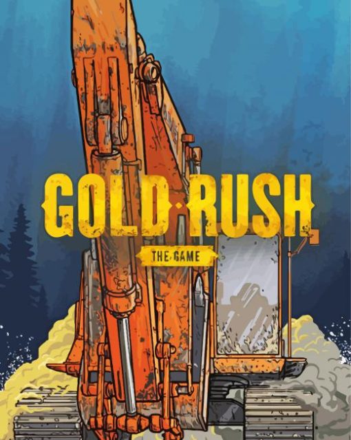 Gold Rush Game Poster paint by number