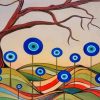 Greek Evil Eye Flowers Art paint by number