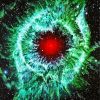 Green Helix Nebula paint by number