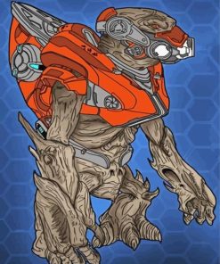 Grunt Halo Art paint by number