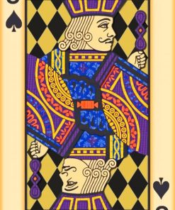 Jack Of Spades Card paint by number