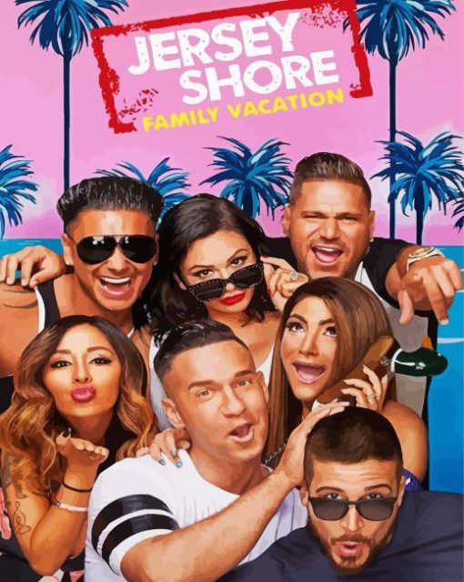 Jersey Shore Poster paint by number