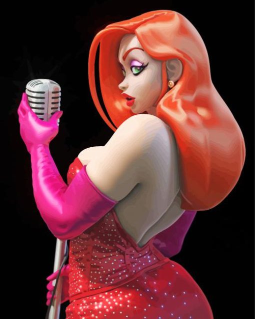 Jessica Rabbit Cartoon paint by number