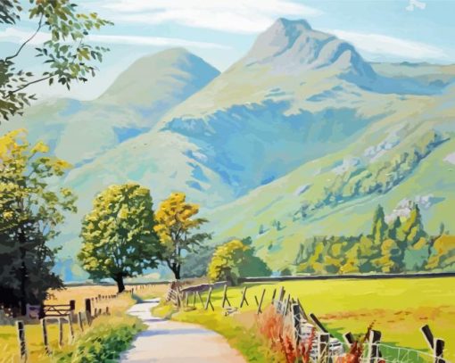 Langdale Pikes Art paint by number