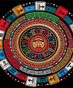 Maya Calendar paint by number