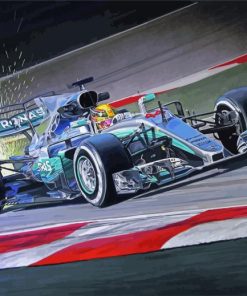 Mercedes AMG F1 Art paint by number