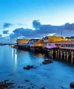 Monterey Bay California paint by number