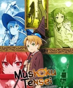 Mushoku Tensei Anime Poster paint by number