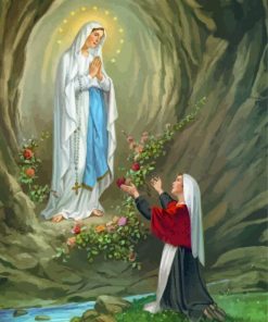 Our Lady Of Lourdes Art paint by number