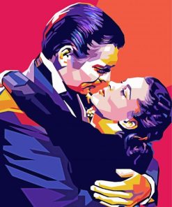 Rhett Butler And Scarlett O Hara Pop Art paint by number