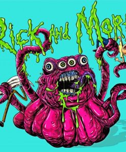 Rick And Morty Monsters paint by number