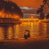 River Of Paris Art paint by number