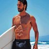 Rodrigo Santoro On Beach paint by number