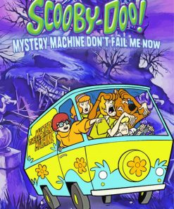 Scooby Doo Mystery Machine Poster paint by number